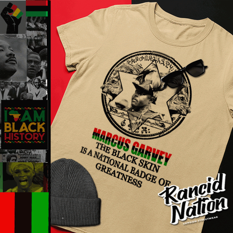 Black History Month t shirt Marcus Garvey