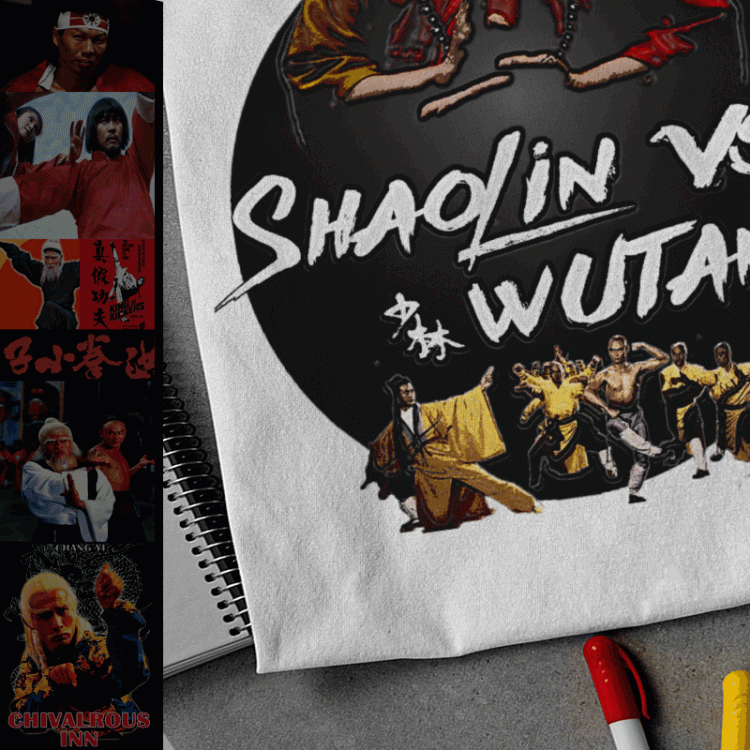 kung fu t shirt movie shaolin vs wutang 