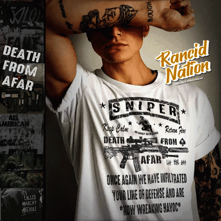 Sniper shirt surrounded your line of defense